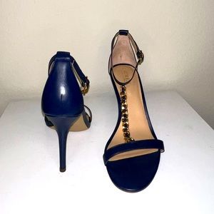 Ralph Lauren Kate Napa Leather Chain Sandals Shoes Sz 10